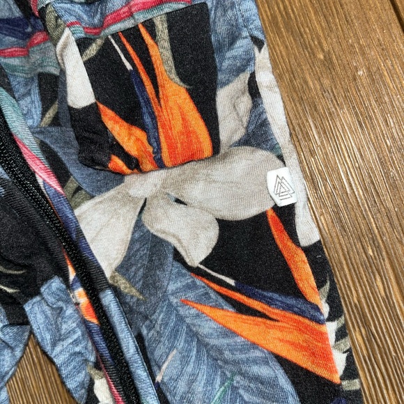 Muse Threads bamboo Footie bird of paradise print - Picture 5 of 6